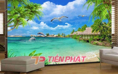 Giấy dán tường Hàn Quốc cho phòng khách mang lại tính thẩm mỹ cao