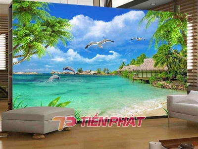 Giấy dán tường Hàn Quốc cho phòng khách mang lại tính thẩm mỹ cao