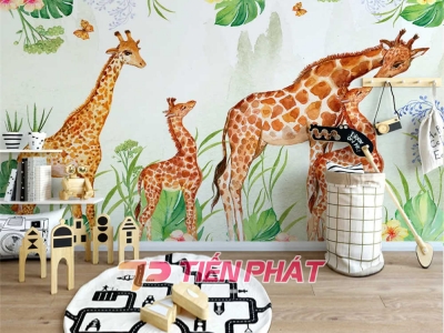 Những lợi ích tuyệt vời khi dùng giấy dán tường Hàn Quốc trang trí phòng ngủ cho bé