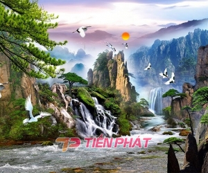 Tranh Dán Tường Sơn Thủy