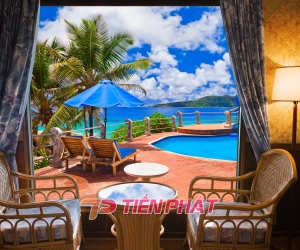 Tranh Dán Tường Cửa Sổ 