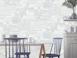 Giấy Dán Tường Quán Coffee CF7005 Giấy Dán Tường Quán Coffee CF7005