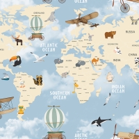 Giấy Dán Tường Trẻ Em Dw1229 Giấy Dán Tường Trẻ Em Dw1229