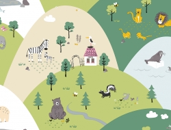 Giấy Dán Tường Trẻ Em Dw1266 Giấy Dán Tường Trẻ Em Dw1266