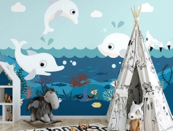 Giấy Dán Tường Phòng Trẻ Em TE614 Giấy Dán Tường Phòng Trẻ Em TE614