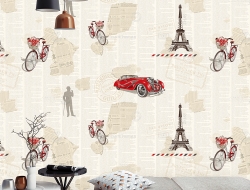 Giấy Dán Tường Quán Coffee CF670