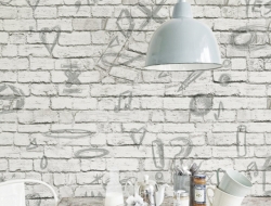 Giấy Dán Tường Quán Coffee CF8815 Giấy Dán Tường Quán Coffee CF8815