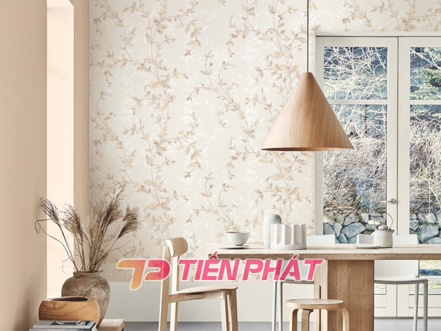 Giấy Dán Tường Trà Sữa TS8825