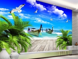  Tranh Dán Tường Cảnh Biển Đẹp Tiến Phát Cbtp125