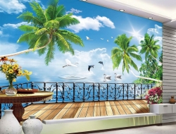  Tranh Dán Tường Cảnh Biển Đẹp Tiến Phát Cbtp129