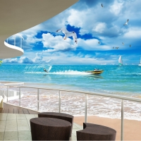  Tranh Dán Tường Cảnh Biển Đẹp Tiến Phát Cbtp130