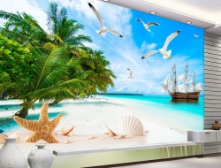  Tranh Dán Tường Cảnh Biển Đẹp Tiến Phát Cbtp131