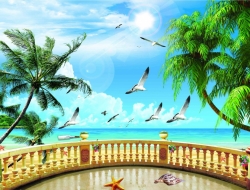  Tranh Dán Tường Cảnh Biển Đẹp Tiến Phát Cbtp113