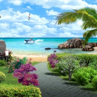 Tranh Dán Tường Cảnh Biển Đẹp Tiến Phát Cbtp72 Tranh Dán Tường Cảnh Biển Đẹp Tiến Phát Cbtp72