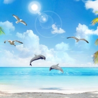  Tranh Dán Tường Cảnh Biển Đẹp Tiến Phát Cbtp75