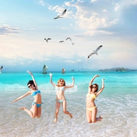  Tranh Dán Tường Cảnh Biển Đẹp Tiến Phát Cbtp93