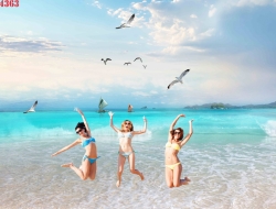  Tranh Dán Tường Cảnh Biển Đẹp Tiến Phát Cbtp93