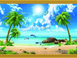  Tranh Dán Tường Cảnh Biển Đẹp Tiến Phát Cbtp96