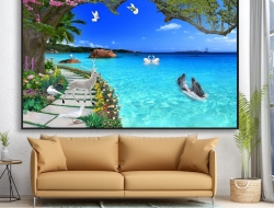  Tranh Dán Tường Cảnh Biển Đẹp Tiến Phát Cbtp145