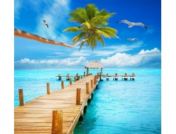  Tranh Dán Tường Cảnh Biển Đẹp Tiến Phát Cbtp135