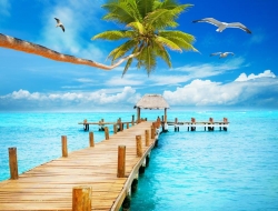  Tranh Dán Tường Cảnh Biển Đẹp Tiến Phát Cbtp135