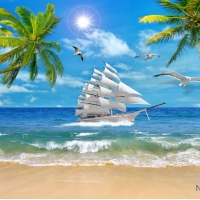 Tranh Dán Tường Cảnh Biển Đẹp Tiến Phát Cbtp01 Tranh Dán Tường Cảnh Biển Đẹp Tiến Phát Cbtp01