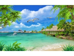 Tranh Dán Tường Cảnh Biển Đẹp Tiến Phát Cbtp08 Tranh Dán Tường Cảnh Biển Đẹp Tiến Phát Cbtp08