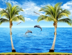  Tranh Dán Tường Cảnh Biển Đẹp Tiến Phát Cbtp14