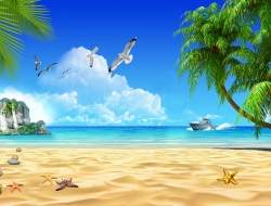  Tranh Dán Tường Cảnh Biển Đẹp Tiến Phát Cbtp31