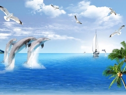  Tranh Dán Tường Cảnh Biển Đẹp Tiến Phát Cbtp54