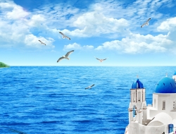  Tranh Dán Tường Cảnh Biển Đẹp Tiến Phát Cbtp61