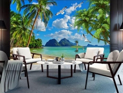  Tranh Dán Tường Cảnh Biển- Đại Dương CB56