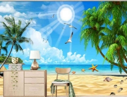 Tranh Dán Tường 3d Cảnh Biển- Đại Dương CB33