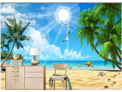 Tranh Dán Tường 3d Cảnh Biển- Đại Dương CB33 Tranh Dán Tường 3d Cảnh Biển- Đại Dương CB33