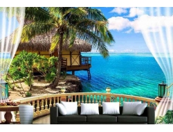 Tranh Dán Tường 3d Cảnh Biển- Đại Dương CB34 Tranh Dán Tường 3d Cảnh Biển- Đại Dương CB34