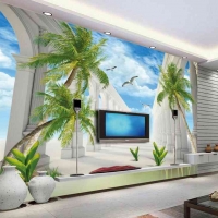 Tranh Dán Tường 3d Cảnh Biển- Đại Dương CB36