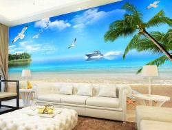 Tranh Dán Tường 3d Cảnh Biển- Đại Dương CB37