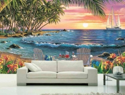 Tranh Dán Tường 3d Cảnh Biển- Đại Dương CB38