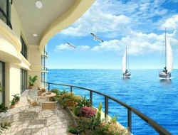 Tranh Dán Tường 3d Cảnh Biển- Đại Dương CB40