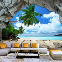 Tranh Dán Tường 3d Cảnh Biển- Đại Dương CB41 Tranh Dán Tường 3d Cảnh Biển- Đại Dương CB41