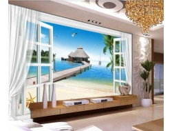 Tranh Dán Tường 3d Cảnh Biển- Đại Dương CB43 Tranh Dán Tường 3d Cảnh Biển- Đại Dương CB43