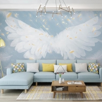 Tranh Dán Tường 3D Nghệ Thuật Đôi Cánh Đẹp Dcd01