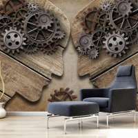 Tranh Dán Tường 3D Quán Coffee Qcf01