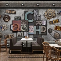 Tranh Dán Tường 3D Quán Coffee Qcf05