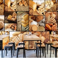 Tranh Dán Tường 3D Quán Coffee Qcf06