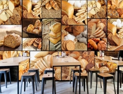 Tranh Dán Tường 3D Quán Coffee Qcf06