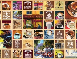 Tranh Dán Tường 3D Quán Coffee Qcf07