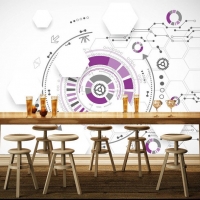 Tranh Dán Tường 3D Quán Coffee Qcf10