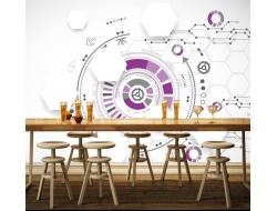 Tranh Dán Tường 3D Quán Coffee Qcf10