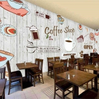 Tranh Dán Tường Quán Coffee GT01